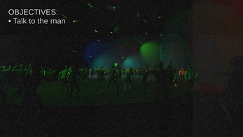 Night Fare - the club, neon lights and a crowd
